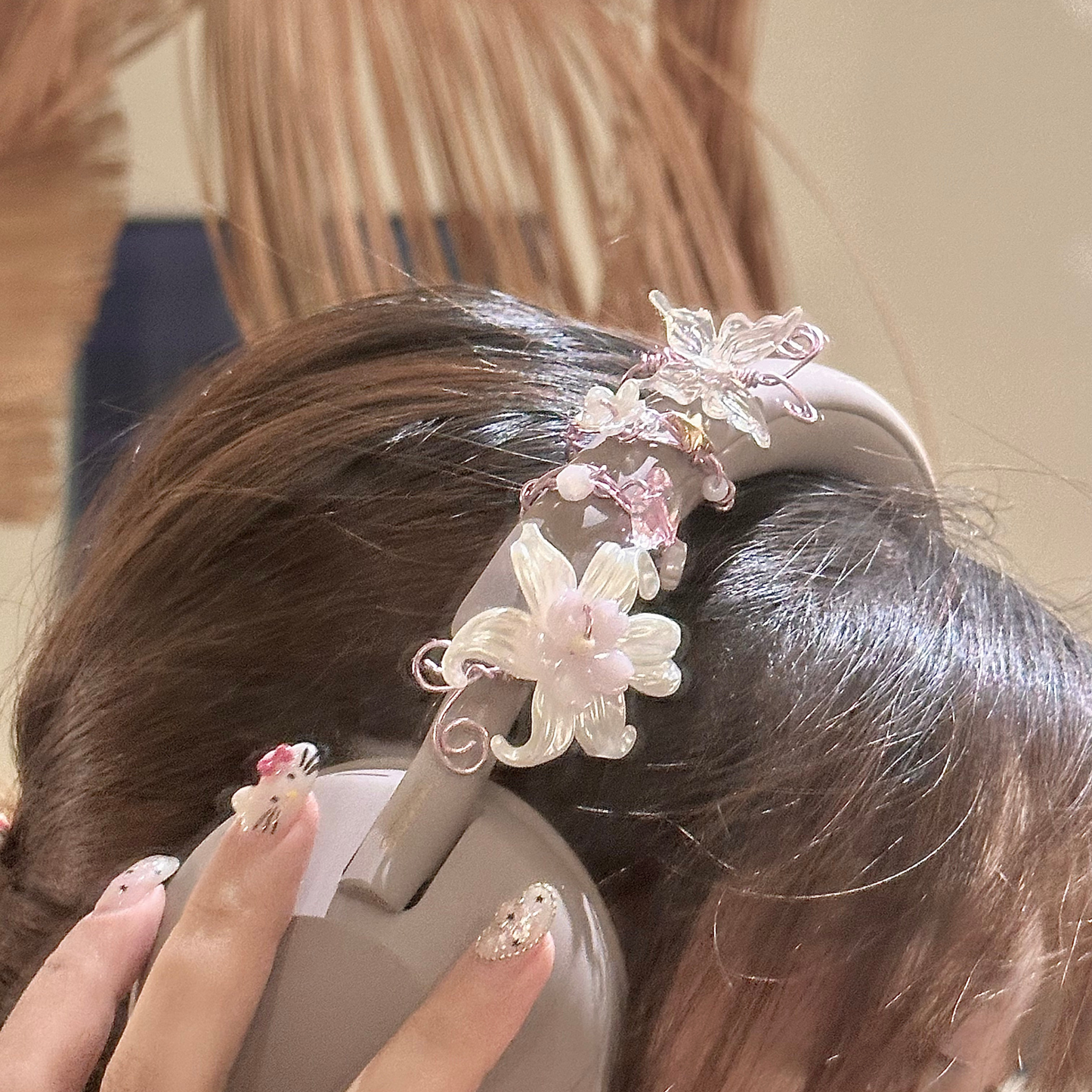 Pink Blossom Wrap 🌸 Handmade Floral Wrap | Fairycore Coquette Accessory